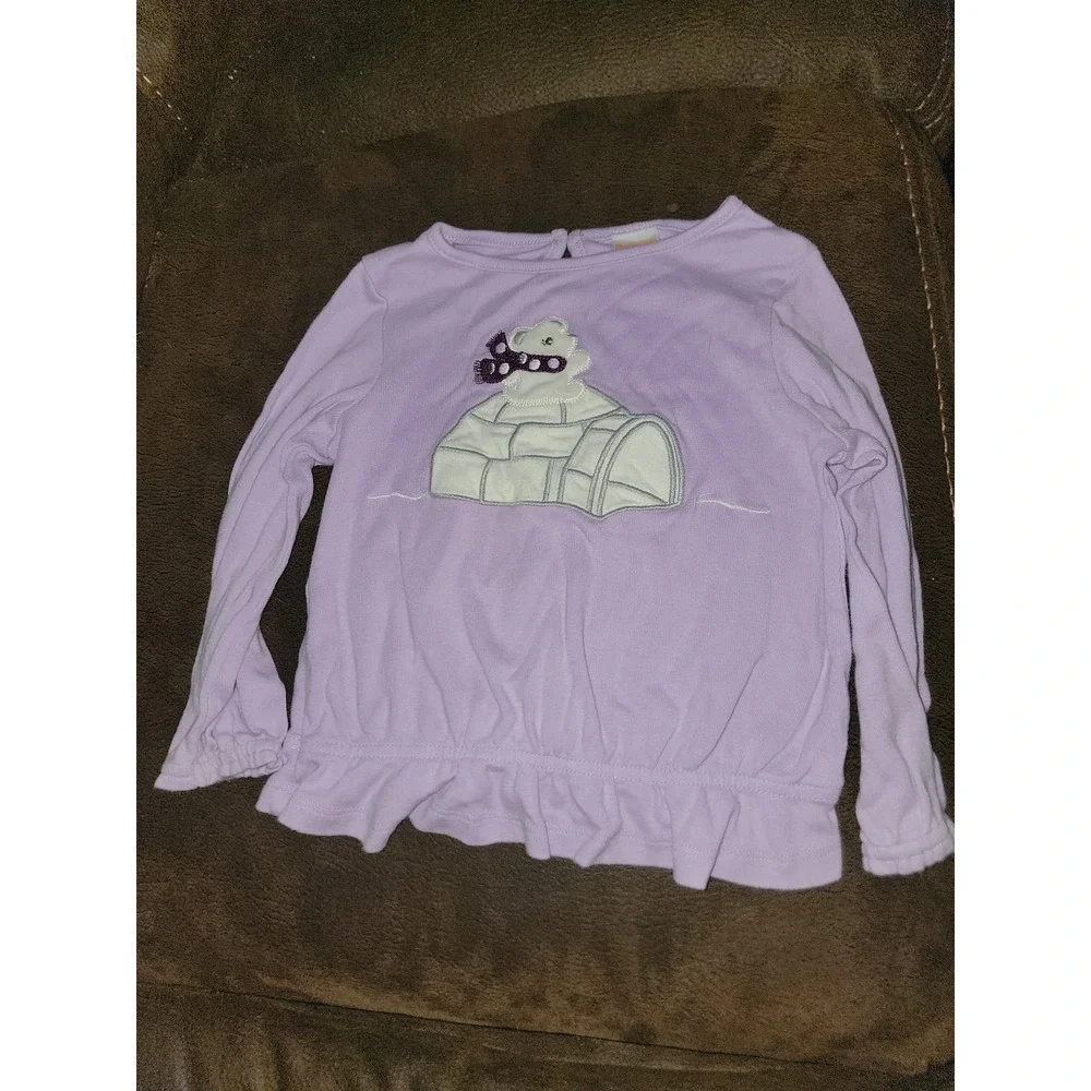 Gymboree‎ outlet fair isle sparkle polar bear igloo top size 2t capsule line